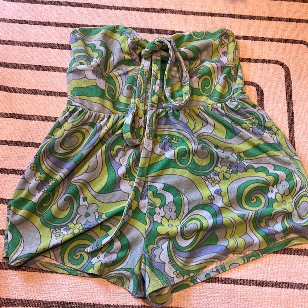 Wild fable terrycloth pool coverup romper